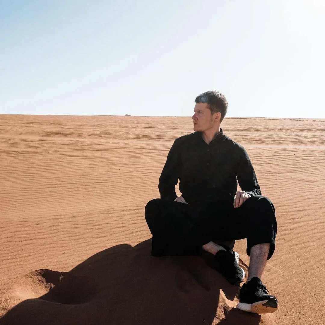 Dale Stiffler in the desert - artistic portrait